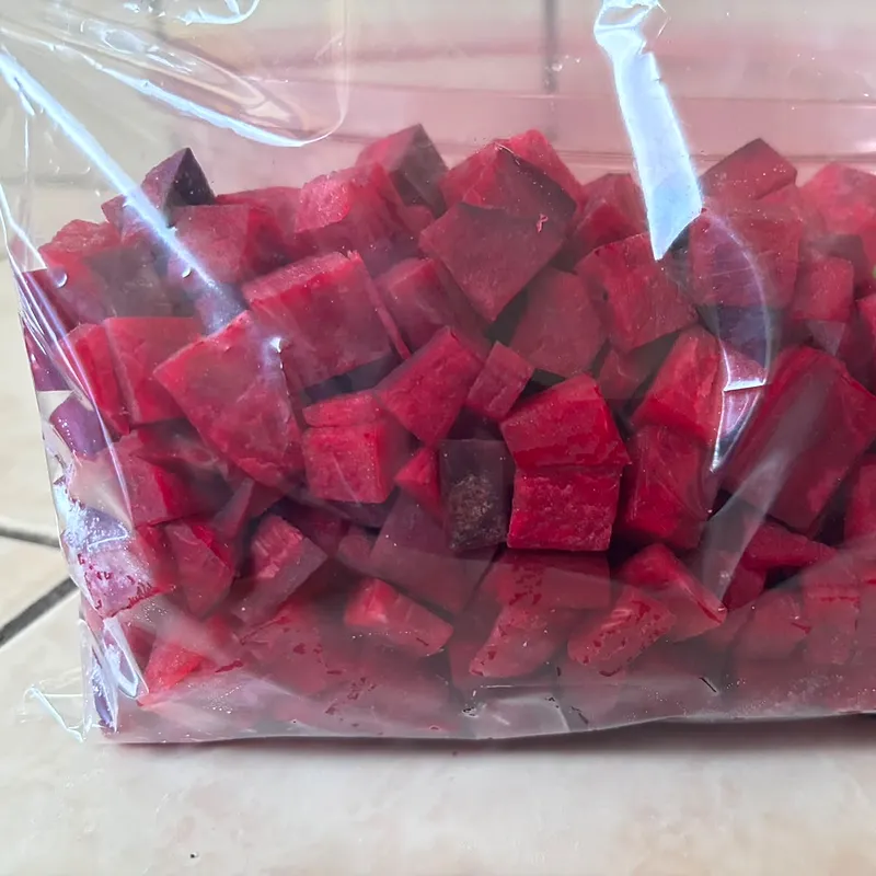 Remolacha en cubos