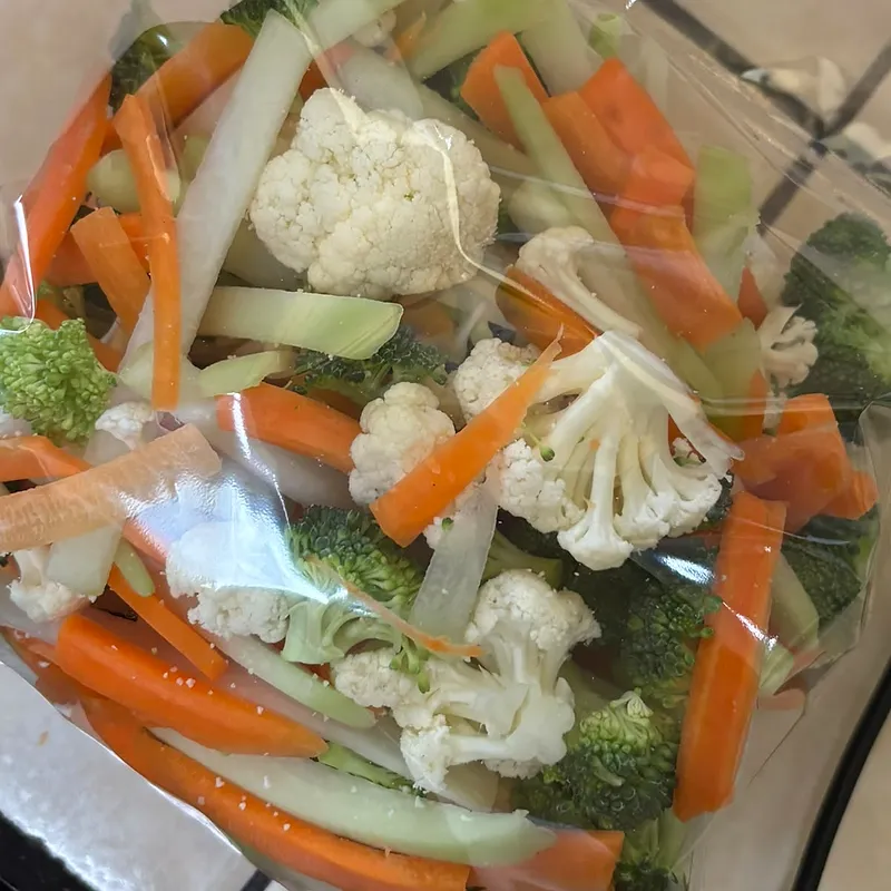 Vegetales en bastones