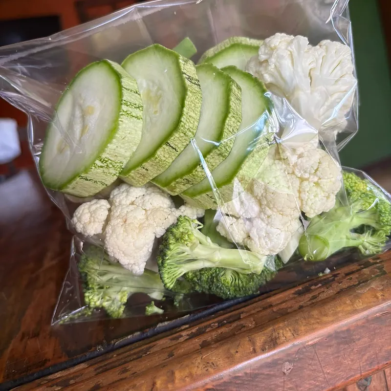 Zucchini, coliflor y brócoli